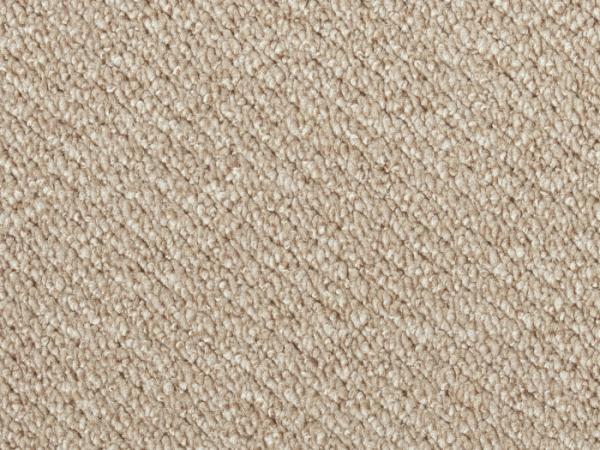 Rechteckige Draufsicht vom Vorwerk Telma Teppichboden in hellbeige – heller Teppich für luftige Raumwirkung